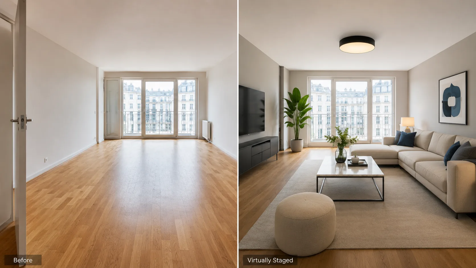 Virtuelles Home Staging mit KI für Immobilienvermarktung