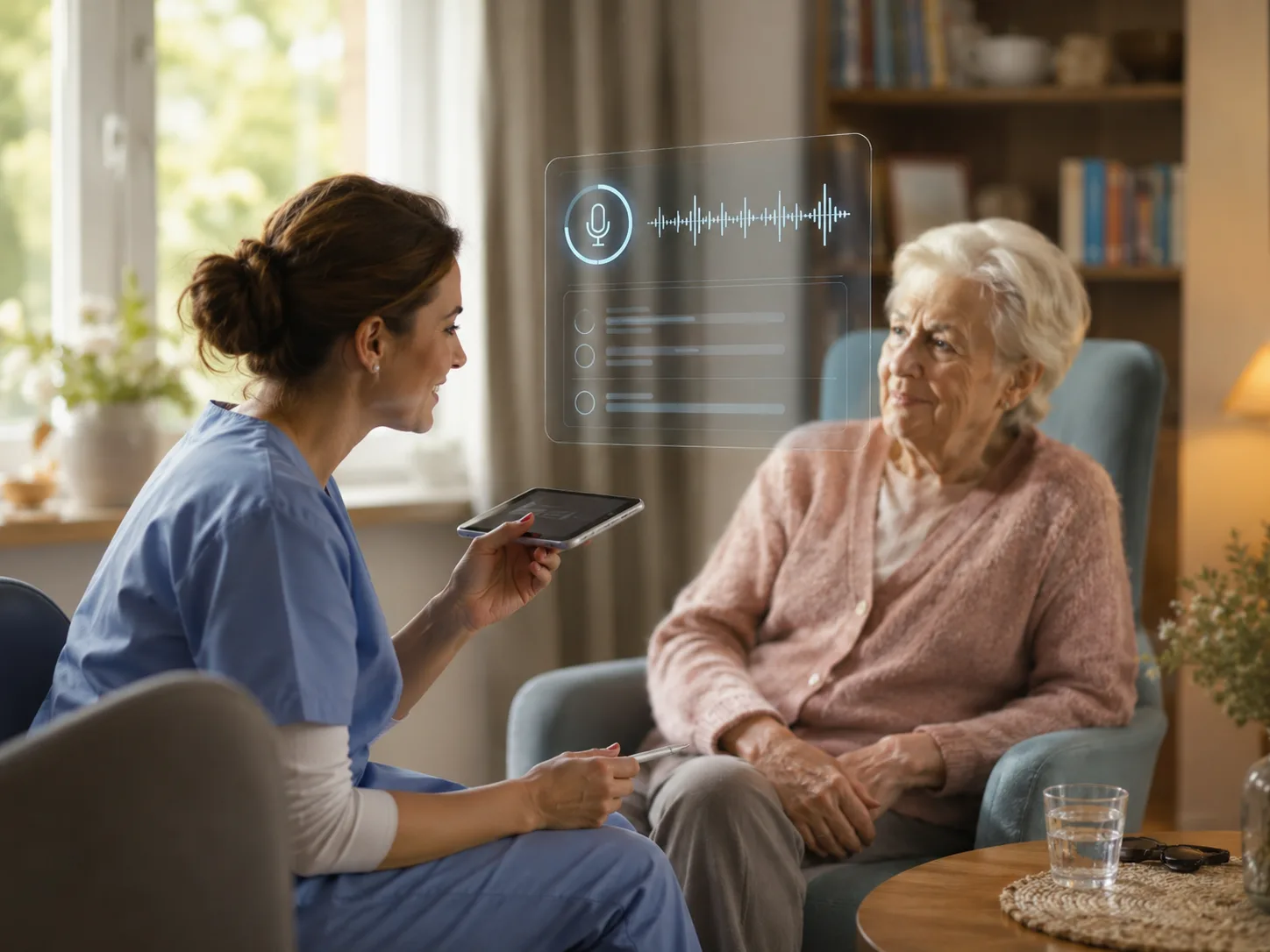 Sprachgestützte KI-Pflegedokumentation per Smartphone