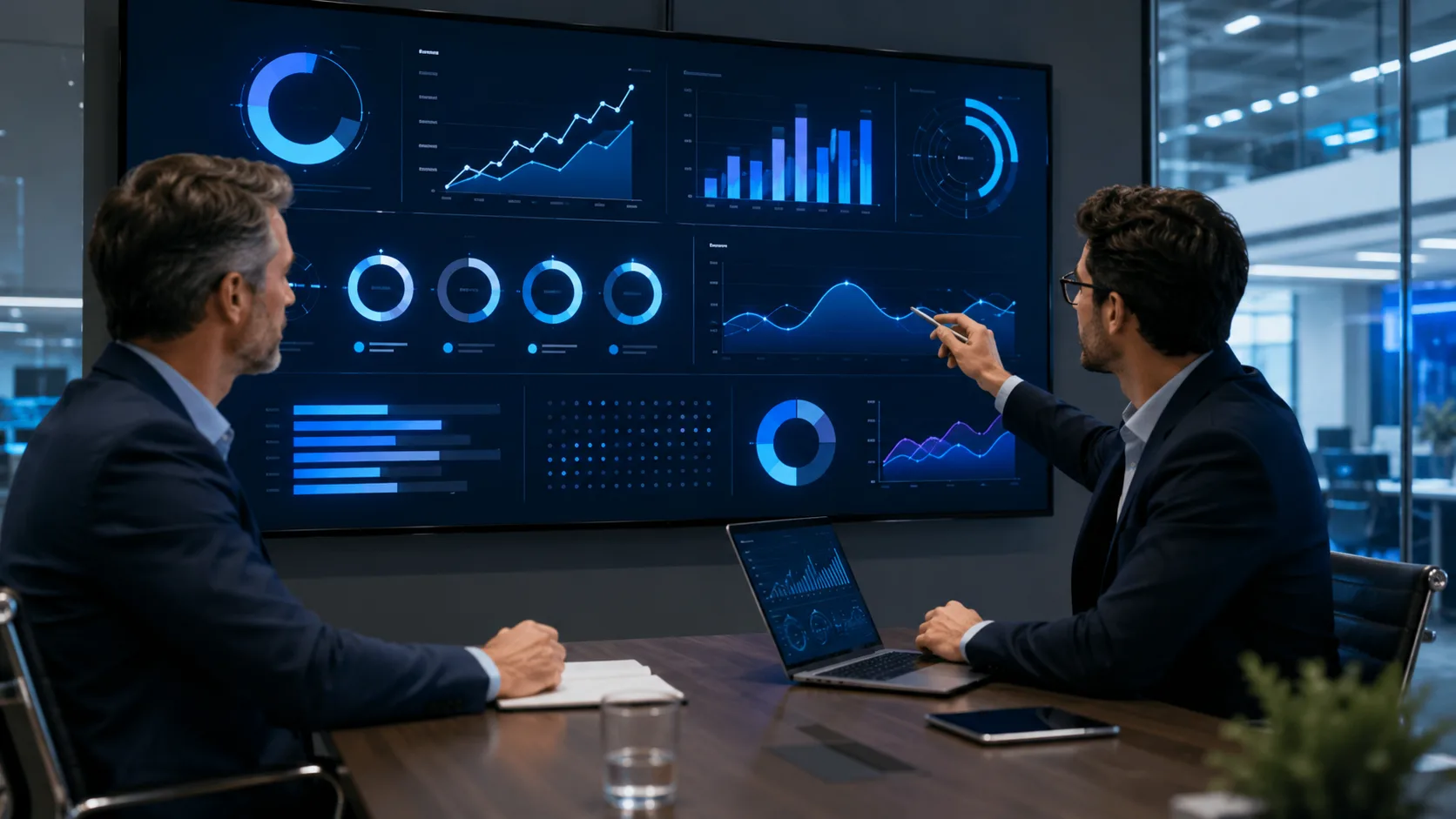Dashboard zur Messung von ROI und KPIs in KI-Projekten